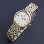 Stunning Omega Lady DeVille 18K Gold & Stainless Steel Bracelet Watch, XLNT