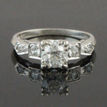 Solid 14K Gold & .80 CTW OEC Diamond Wedding Anniversary Band, Engagement Ring