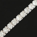 Modern Solid 14K White Gold & 4.00 CTW Diamond 7 1/4" Tennis Bracelet, Olde Towne Jewelers, Santa Rosa CA.