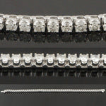 Modern Solid 14K White Gold & 4.00 CTW Diamond 7 1/4" Tennis Bracelet, Olde Towne Jewelers, Santa Rosa CA.