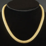 Fope Italy Love Nest Solid 18K Yellow Gold Mesh Link 17" Necklace, 60.0 Grams! Olde Towne Jewelers, Santa Rosa CA.