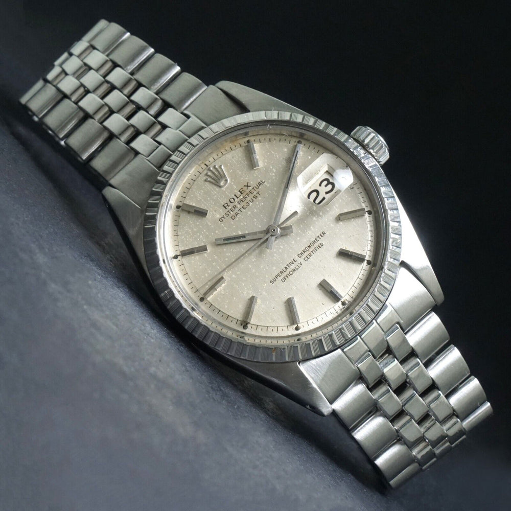 Stunning 1966 Rolex 1603 Datejust Stainless Steel 36mm Watch Confetti Dial