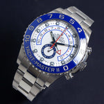 Stunning Rolex 116680 Yacht Master II Stainless Steel Chronograph Watch Full Set, Olde Towne Jewelers, Santa Rosa CA.