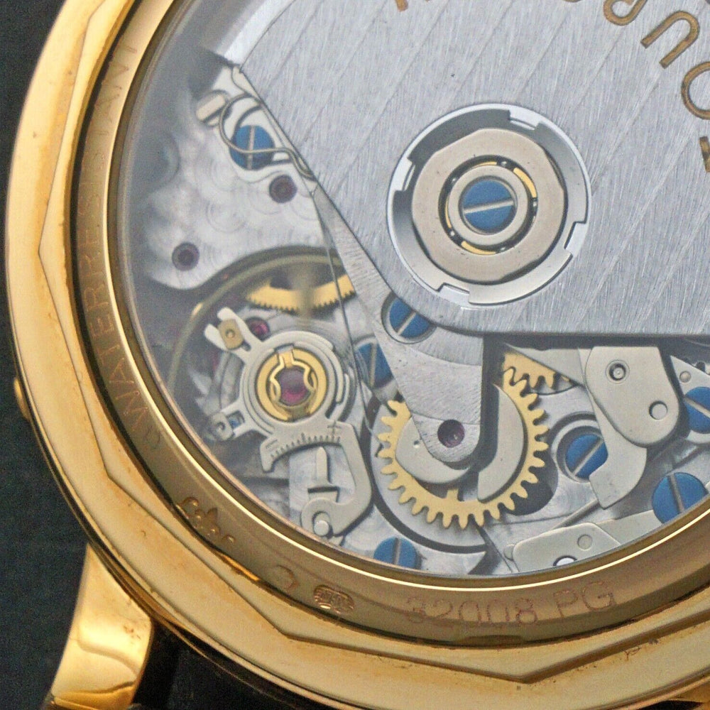 Tourneau 18K Yellow Gold Automatic Triple Date Moon Phase Chronograph Watch, Olde Towne Jewelers, Santa Rosa CA.