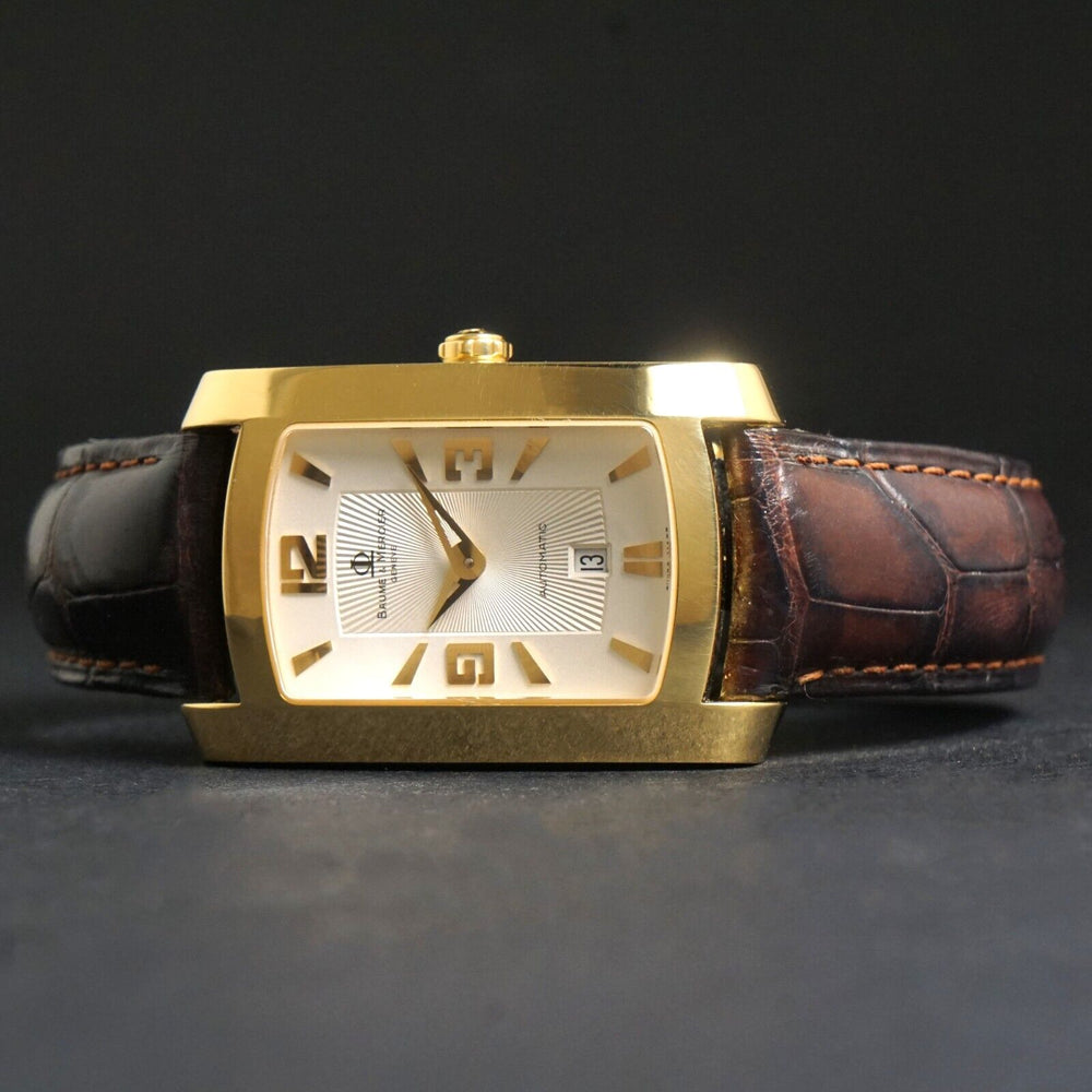 Stunning Baume & Mercier Hampton Automatic Solid 18K Yellow Gold Man's Watch, Olde Towne Jewelers, Santa Rosa CA.