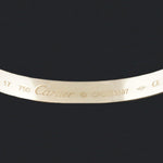 Cartier Solid 18K Yellow Gold Size 17 LOVE Bracelet w/ Orig Boxes & Screwdriver, Olde Towne Jewelers, Santa Rosa CA.