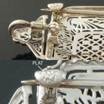 c-1920 Art Deco Platinum, Solid 14K, OEC Diamond & Enamel Filigree Pin, Brooch, Olde Towne Jewelers Santa Rosa Ca.