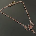 Antique Gold Vermeil, 26.25 CTW Pyrope Garnet Estate Chatelaine Necklace, Olde Towne Jewelers Santa Rosa Ca.