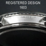 1966 Rolex 1603 Datejust Stainless Steel Gilt Black Tropical Dial 36mm Watch, Olde Towne Jewelers, Santa Rosa CA.