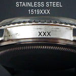 1966 Rolex 1603 Datejust Stainless Steel Gilt Black Tropical Dial 36mm Watch, Olde Towne Jewelers, Santa Rosa CA.