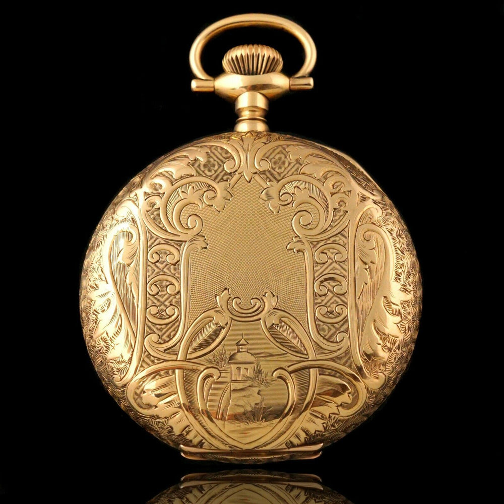Gold Filled 1904 Waltham Pocket Watch Waltham Yellow Gold Filled