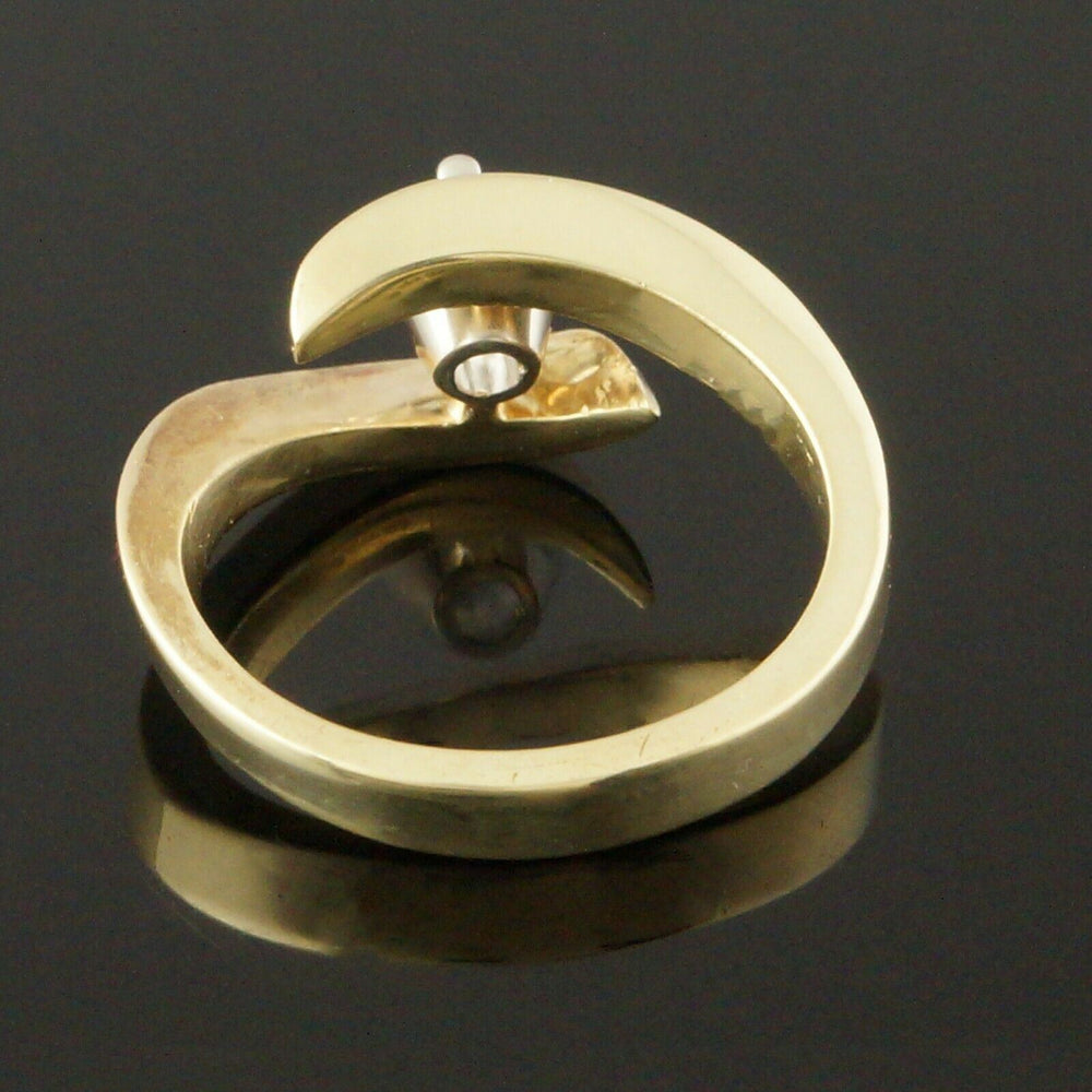 Warner Solid 18K Gold .47 Ct Diamond Laser Inscribe Engagement Ring Wedding Band, Olde Towne Jewelers, Santa Rosa CA.