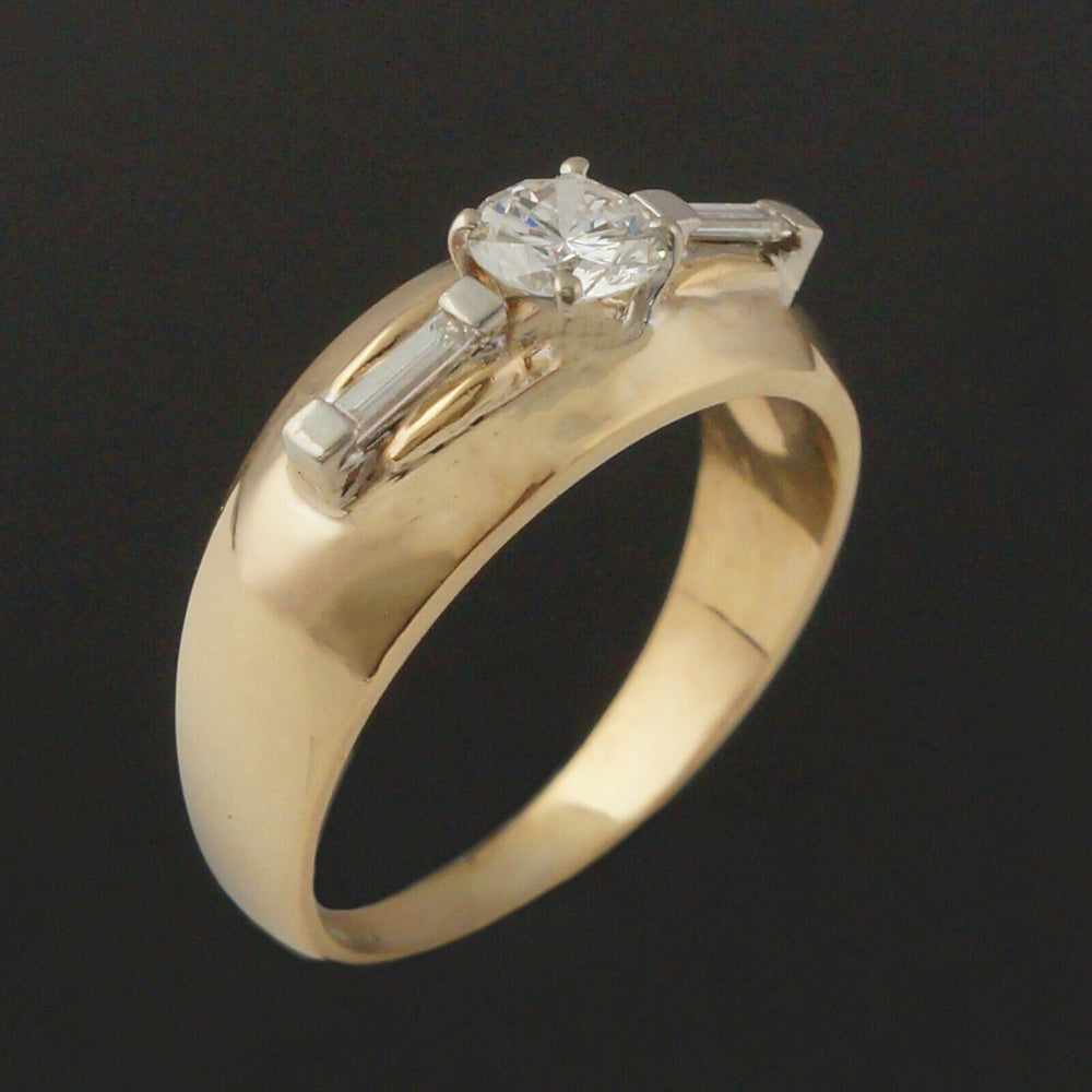 Solid 14K Yellow Gold & .66 CTW Diamond Engagement Ring, Wedding Band, Olde Towne Jewelers, Santa Rosa CA.