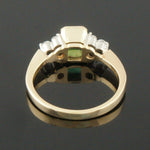 Emerald & Diamond Wedding Band, Ring Olde towne Jewelers Santa Rosa Ca..
