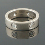 Cartier Solid 18K White Gold & .46 CTW 6 Diamond Love Ring, Olde Towne Jewelers, Santa Rosa CA.