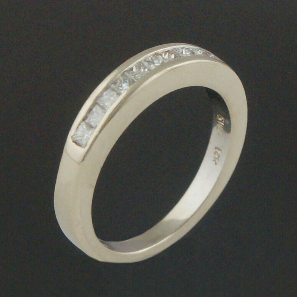 Solid 14K White Gold & 10 Stone .50 CTW Diamond Wedding Band, Anniversary Ring, Olde Towne Jewelers, Santa Rosa CA.