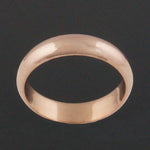 Vintage Solid 14K High Polish Rose Gold 5.0mm Wedding Band, Estate Ring, Olde Towne Jewelers, Santa Rosa CA.