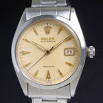 Stunning 1953 Rolex 6294 OysterDate Stainless Steel 34mm Watch Amazing Condition, Olde Towne Jewelers, Santa Rosa CA.
