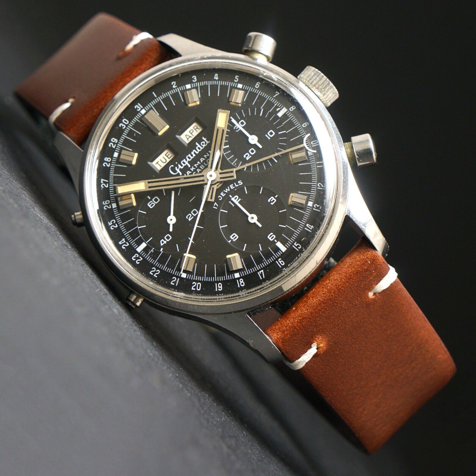 Gigandet Wakmann Triple Date Stainless Steel Chronograph Watch