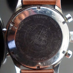 Gigandet Wakmann Triple Date Stainless Steel Chronograph Watch Valjoux 730, Olde Towne Jewelers, Santa Rosa CA.