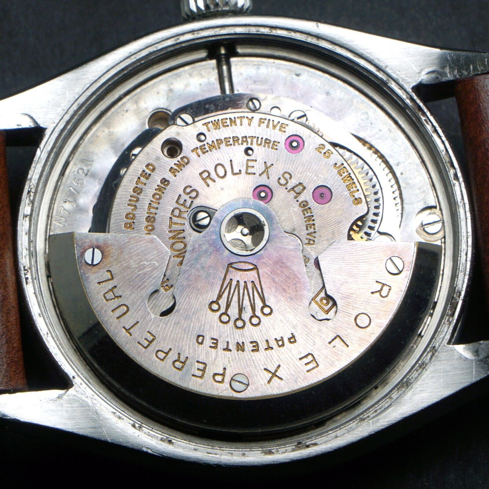 Stunning 1957 Rolex 6569 Oyster Perpetual Stainless Steel 34mm Tropica ...