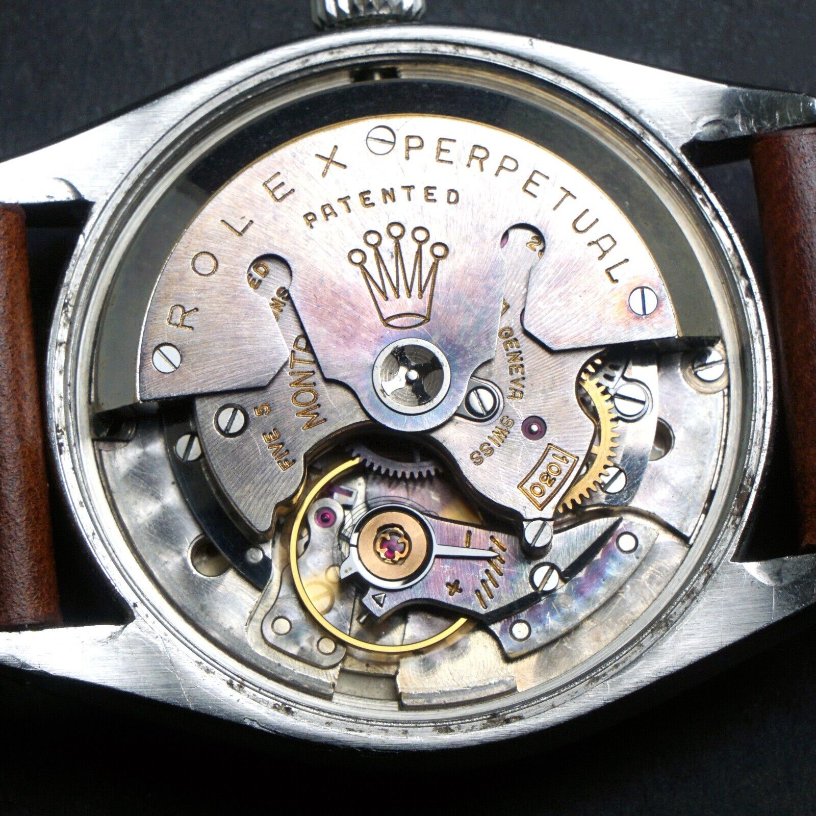 Stunning 1957 Rolex 6569 Oyster Perpetual Stainless Steel 34mm Tropica ...