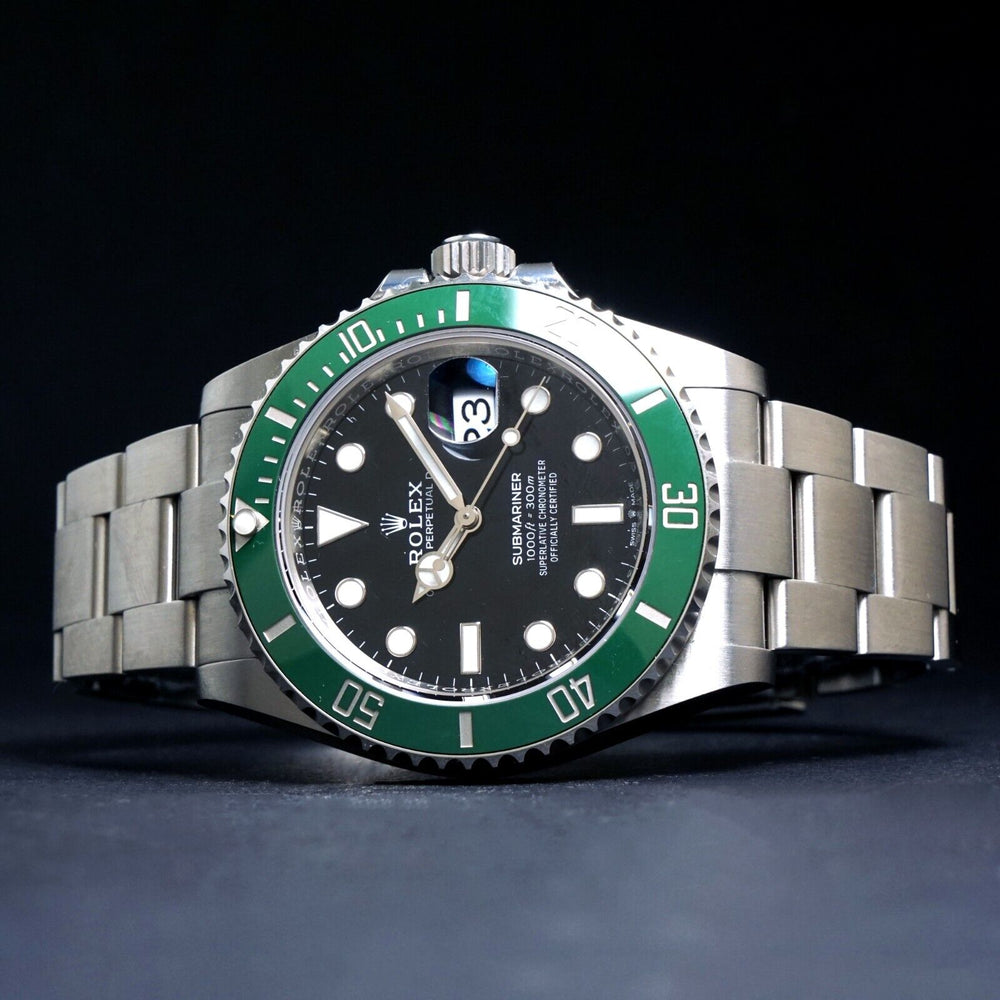 2022 Rolex Submariner 126610LV Stainless Steel 41mm Green Bezel Watch Pristine! Olde Towne Jewelers, Santa Rosa CA.