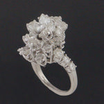 Platinum 4.00 CTW Waterfall Set Pear & Round Diamond Wedding Anniversary Ring, Olde Towne Jewelers, Santa Rosa CA.