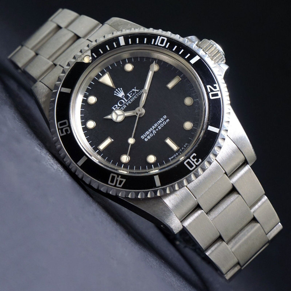 R Serial Rolex 5513 Submariner Unpolished Box Papers Sticker Anchor Tags, Olde Towne Jewelers, Santa Rosa CA.