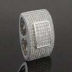 Solid 18K Gold Filigree 2.62 CTW Invisible & Pave Diamond Omega Slide Pendant, Olde Towne Jewelers, Santa Rosa CA.