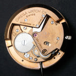 1955 Omega 2757 Seamaster Calendar Solid 18K Gold Watch Black Gilt Dial All Original, Olde Towne Jewelers, Santa Rosa CA.