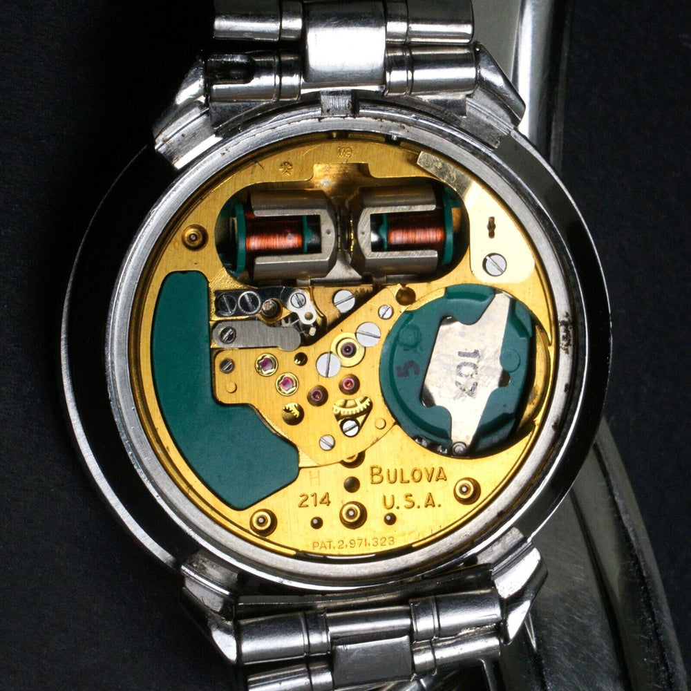 Rare 1967 Bulova Accutron 214 Astronaut Stainless Steel Man's