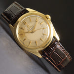 Stunning 1950s Sandoz Automatic Solid 18K Gold Man's Screw Back All Orig Watch