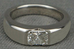 Stephen Einhorn Platinum & 1.10 ct. Radiant F/G Diamond Wedding, Engagement Ring, Olde Towne Jewelers, Santa Rosa CA.