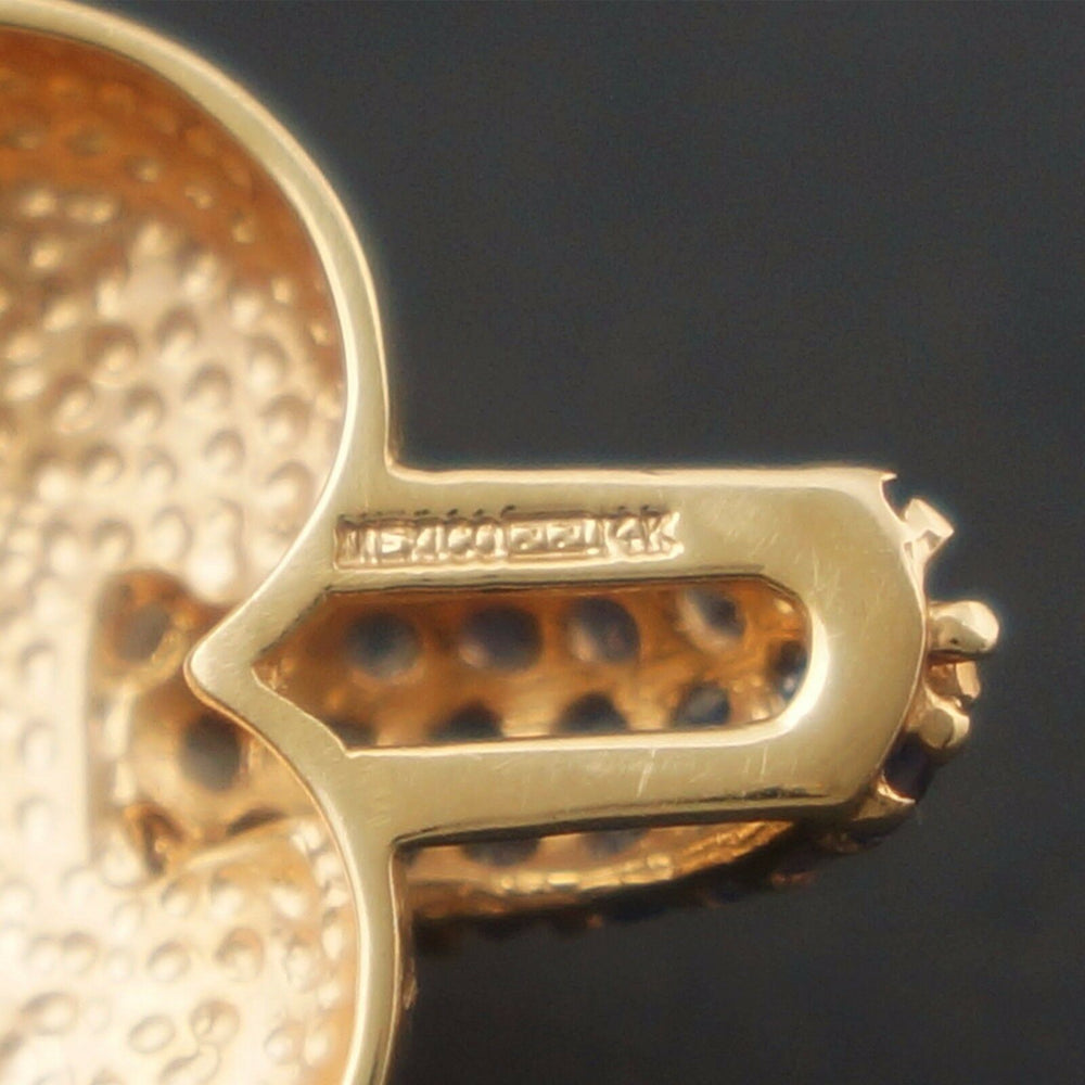 Small High Polished Solid 14K Yellow Gold & Tanzanite Heart Pendant, Olde Towne Jewelers, Santa Rosa CA.