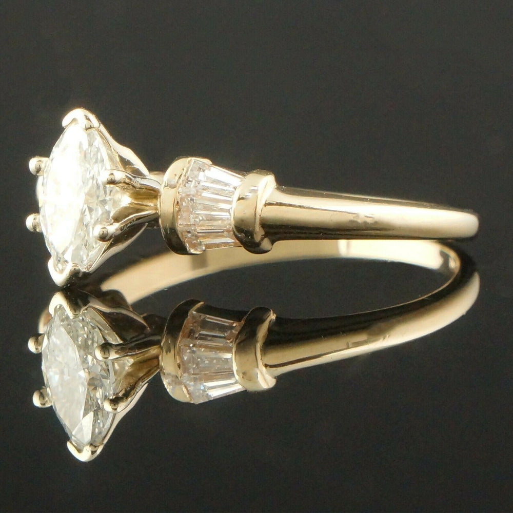 Solid 14K Yellow Gold & 1.18 CTW Diamond, Engagement Ring, Wedding Band, Olde Towne Jewelers, Santa Rosa CA.