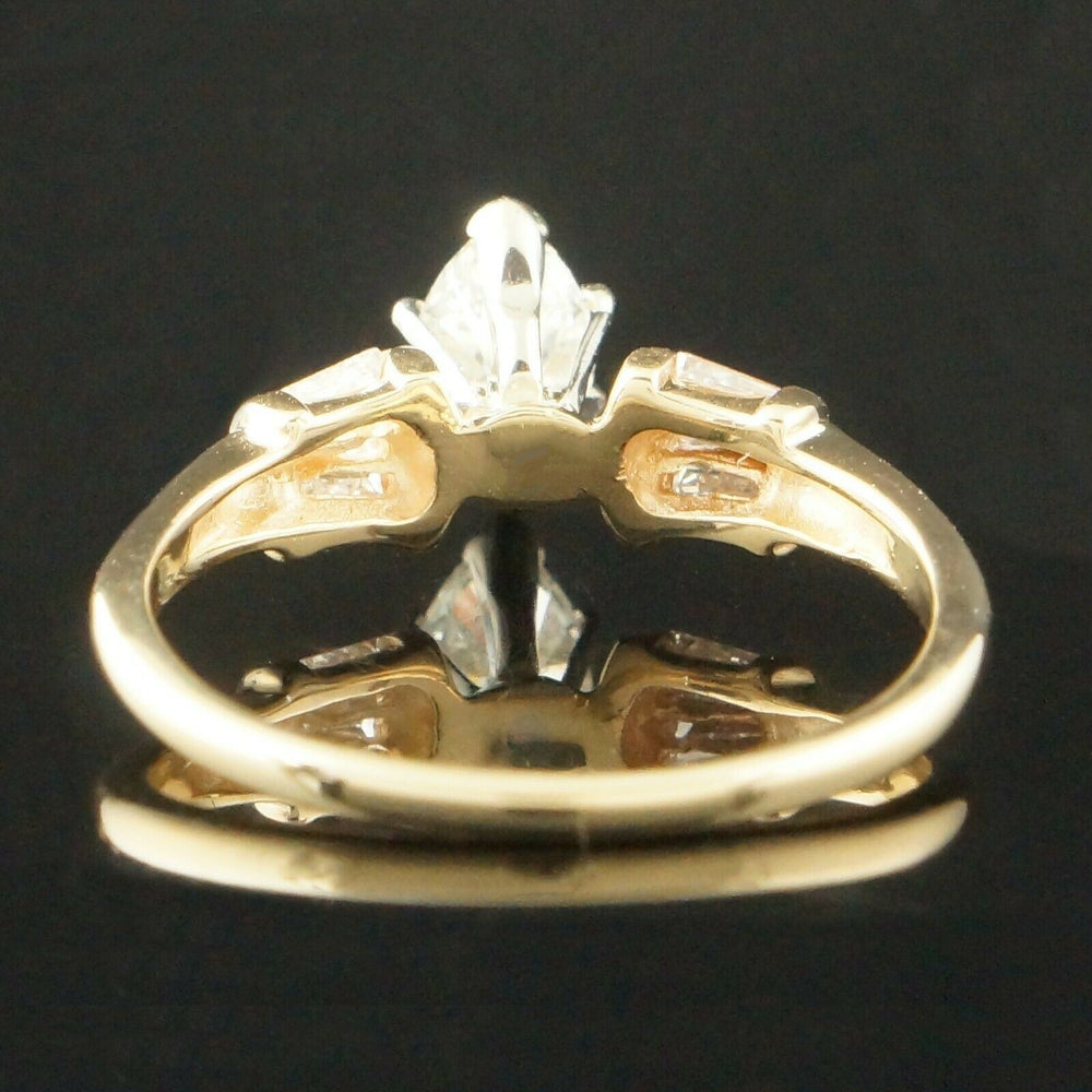 Solid 14K Yellow Gold & 1.18 CTW Diamond, Engagement Ring, Wedding Band, Olde Towne Jewelers, Santa Rosa CA.