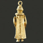 Solid 14K Gold Articulating Rothenburg Franciscan Beer Drinker Charm Pendant, Olde Towne Jewelers, Santa Rosa CA.