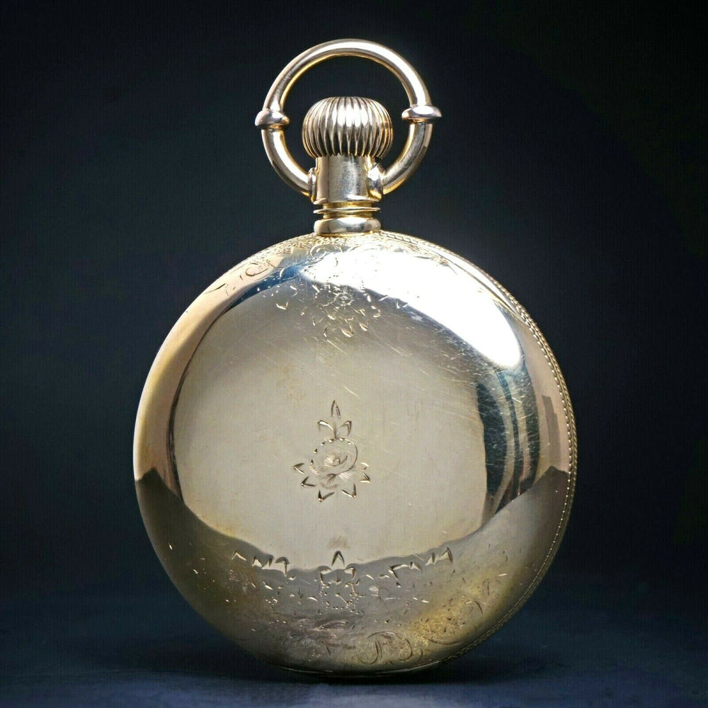 1880s E Howard Watch Co 18K Solid Gold Series V Size L Hunter Case Pocket Watch, Olde Towne Jewelers, Santa Rosa CA. 