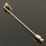 c1900's Antique Solid 10K Gold, 2.0 Ct Peridot & Sapphire Estate Lapel Stick Pin, Olde Towne Jewelers, Santa Rosa CA.
