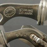 Georg Jensen #59A Henry Pilstrup Sterling Silver & Gold Overlay Estate Cufflinks, Olde Towne Jewelers, Santa Rosa CA.