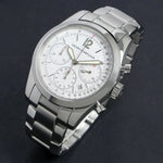 Girard-Perregaux 4956 Stainless Steel Chronograph Watch, Serviced, Boxes & Books, Olde Towne Jewelers Santa Rosa CA.