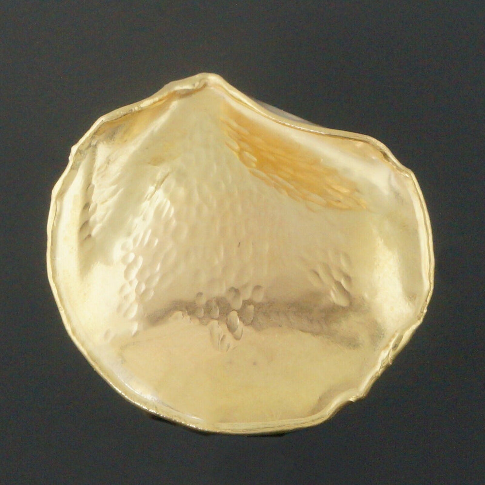 Tiffany & Co. Angela Cummings Solid 18K Yellow Gold Rose Petal Pin, Brooch