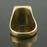 Heavy Solid 18K Yellow Gold & Koroit Opal Cabochon Gentleman's Estate Ring, Olde Towne Jewelers, Santa Rosa CA.