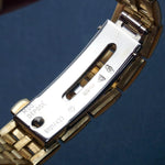 Omega DeVille 18K Yellow Gold & Diamond Dial & Bezel Lady's Bracelet Watch