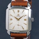 1952 Omega 3950 Automatic Square Stainless Steel Man's Watch. Excellent
