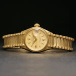 1957 Rolex 6517 Lady Datejust 18K/14K Yellow Gold Watch Completely Untouched
