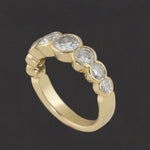 Murer Solid 18K Gold & 1.90 CTW Diamond Demi Bezel Wedding Band Anniversary Ring, Olde Towne Jewelers, Santa Rosa CA.