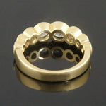 Murer Solid 18K Gold & 1.90 CTW Diamond Demi Bezel Wedding Band Anniversary Ring, Olde Towne Jewelers, Santa Rosa CA.