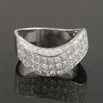 Modernist Platinum Free Form & 1.15 CTW Diamond Wedding Band, Anniversary Ring